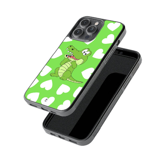 Cute Croc Glossy Metal Case