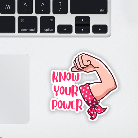 Know Your Power Laptop Sticker