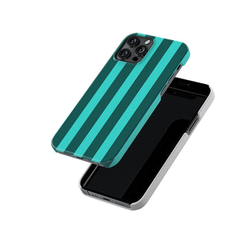 Teal Stripes Slim Hard Case