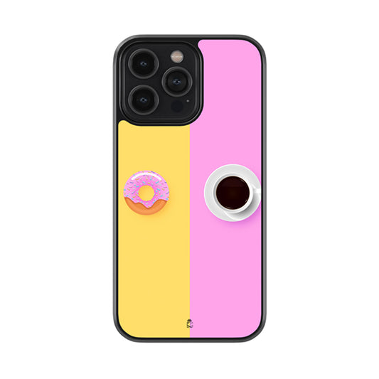 Doughnut and Tea Glossy Metal Case