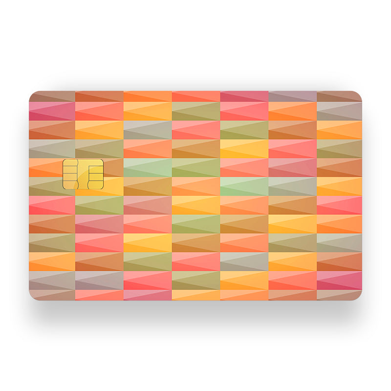 Abstractive Rectangle Debit Card Skin