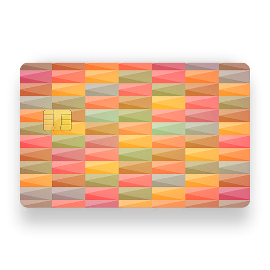 Abstractive Rectangle Debit Card Skin