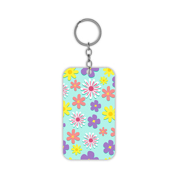 Colourful Flowers Keychain