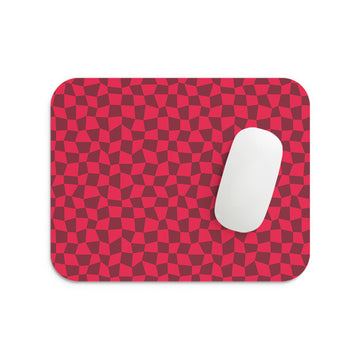 Magenta Abstract Pattern Mouse Pad