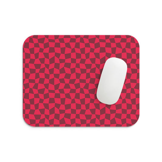 Magenta Abstract Pattern Mouse Pad