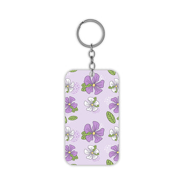 Lavender Flowers Keychain