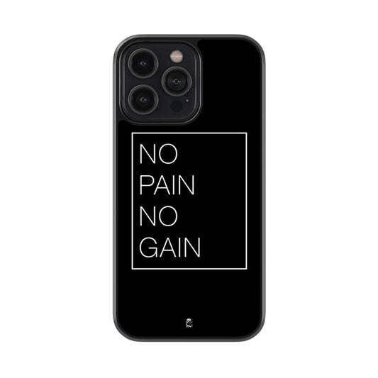 No Pain,No Gain Glossy Metal Case