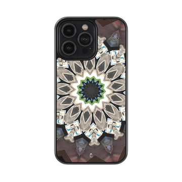 Olive Art Mandala Glossy Metal Case