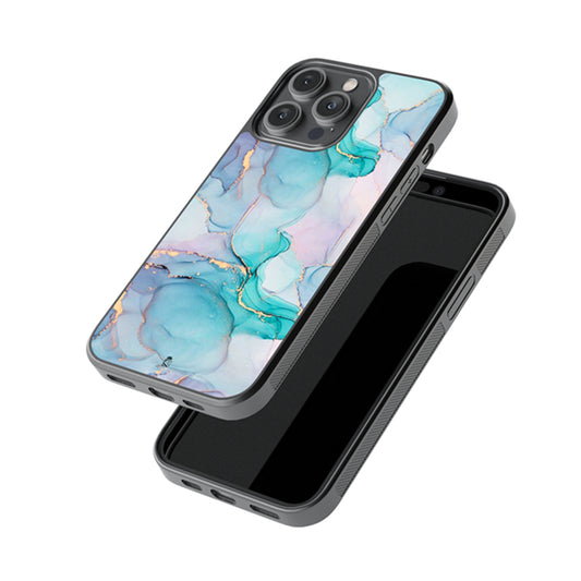 Aura Rojo Levante Marble Glossy Metal Case