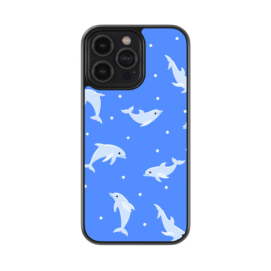 Happy Dolphins Glossy Metal Case