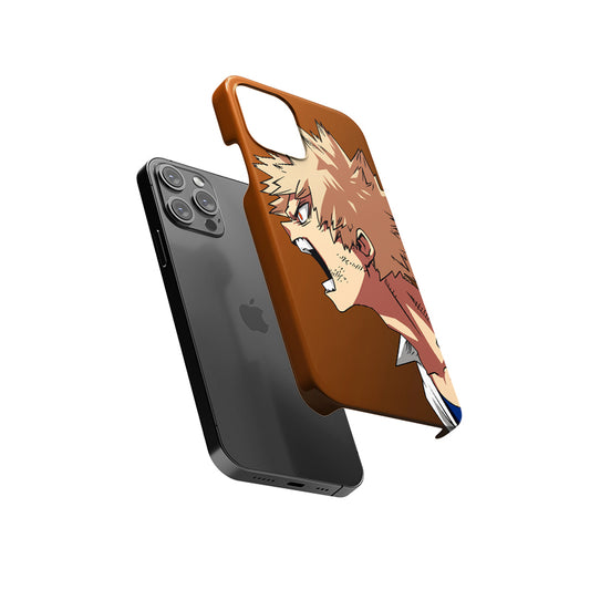 Angry katsuki bakugo Slim Hard Case