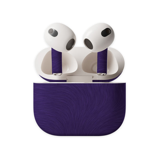 Navy Blue Fur Earbuds Skin