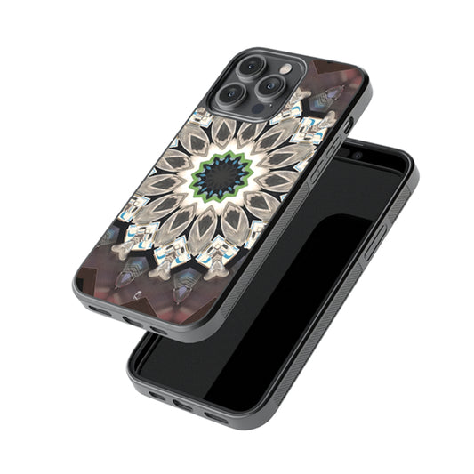 Olive Art Mandala Glossy Metal Case