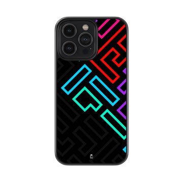 Rectangular Pattern Glossy Metal Case
