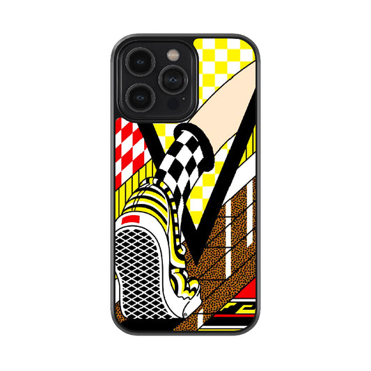 Checkered Run Glossy Metal Case