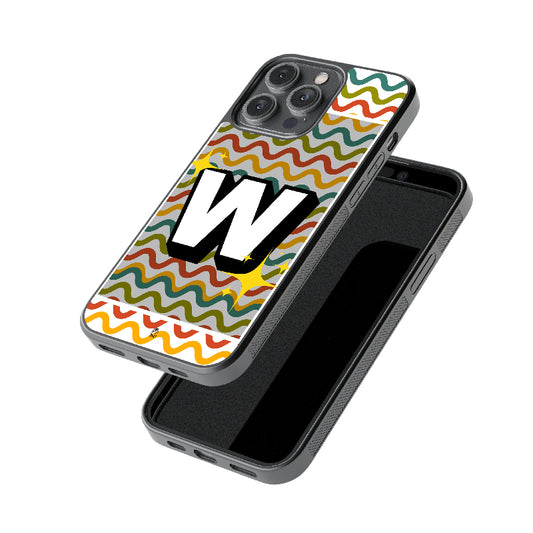 Alphabet - W Glossy Metal Case