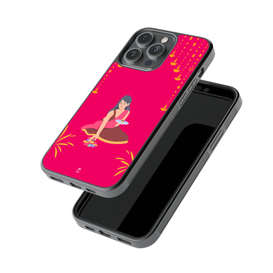 Traditional Girl Glossy Metal Case