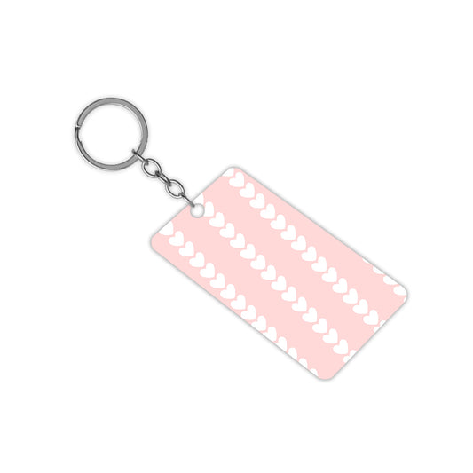 Pink Hearts Keychain