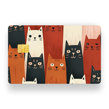 Cat Family Debit Card Skin