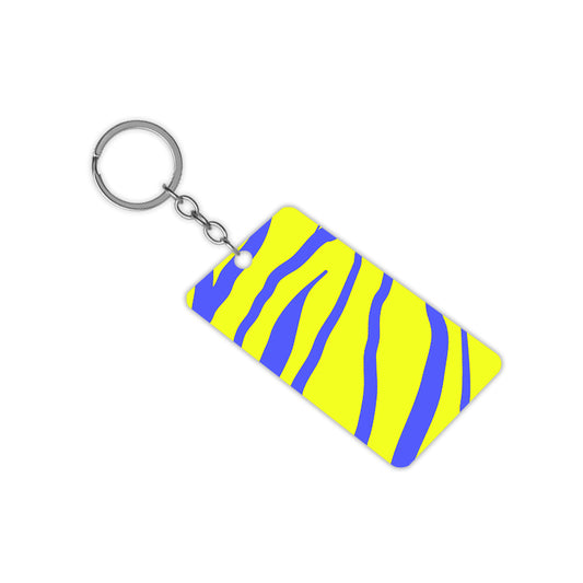 Radiant Green Stripes Keychain