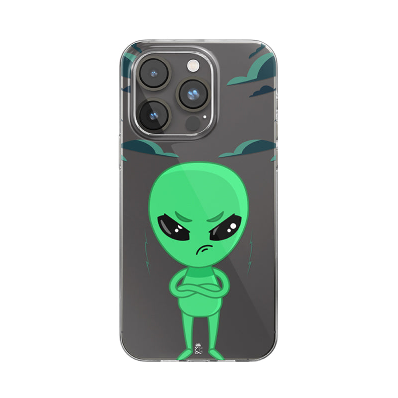 Angry Alien Clear Silicone Case