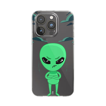 Angry Alien Clear Silicone Case