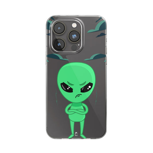 Angry Alien Clear Silicone Case