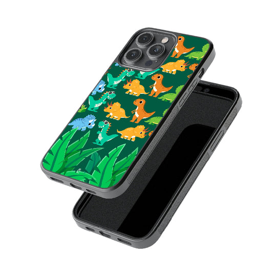 Dino World Glossy Metal Case
