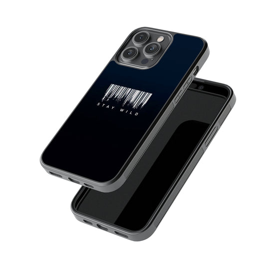 Stay Wild Barcode Glossy Metal Case