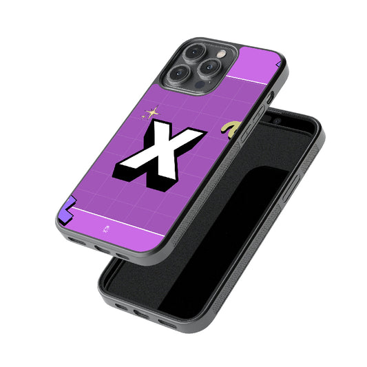Alphabet - X Glossy Metal Case