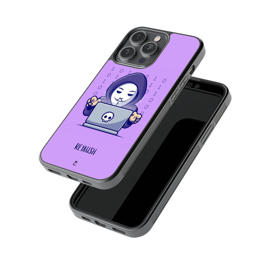 Custom Hacker Name Glossy Metal Case