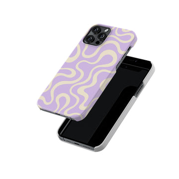 Lavender Mooshy Abstract Slim Hard Case