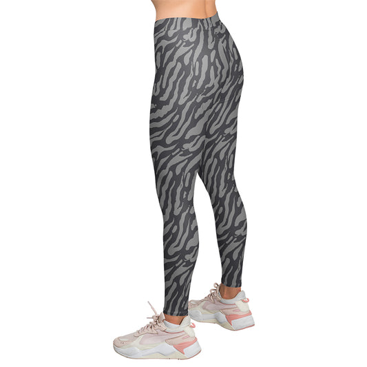 Grevy's Zebra Pattern High Waist Leggings
