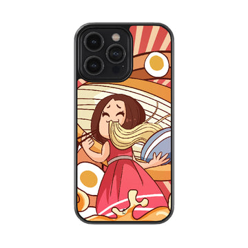 Foodie Girl Glossy Metal Case