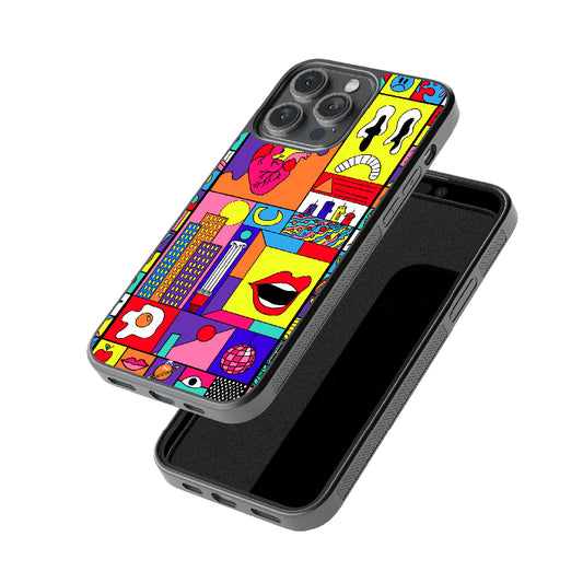 Wooby Dooby Pop Collage Glossy Metal Case
