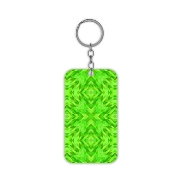 Green Squares Keychain