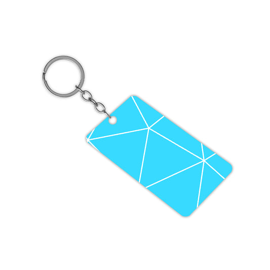 Blue Stripes Keychain