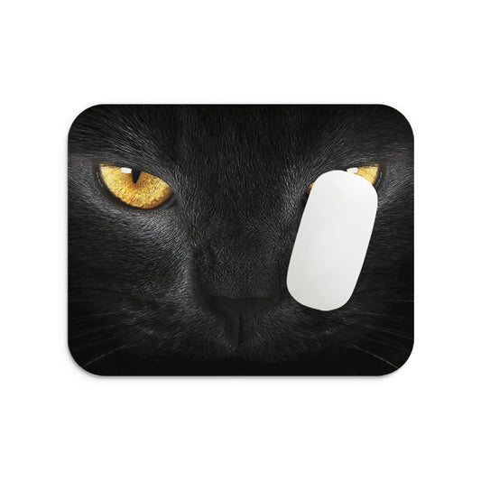 Black Cat Mouse Pad