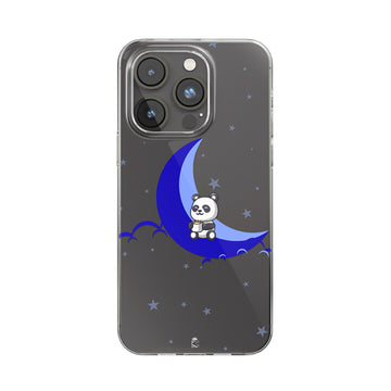 Moon Panda Clear Silicone Case