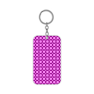 Purple Olives Pattern Keychain
