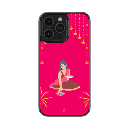 Traditional Girl Glossy Metal Case