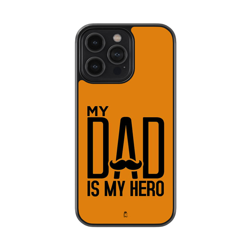My Dad is My Hero  Glossy Metal Case