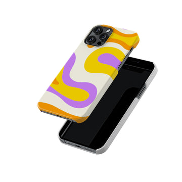Orange Abstract Slim Hard Case