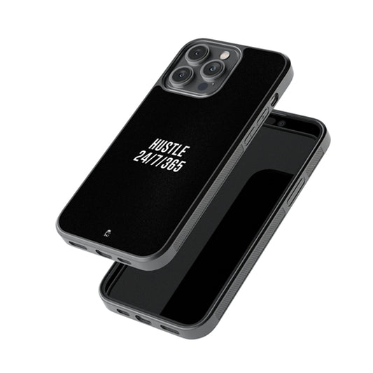 Hustle 24/7/365 Days Glossy Metal Case