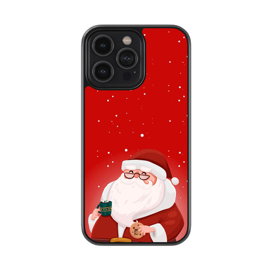 Happy Santa Glossy Metal Case