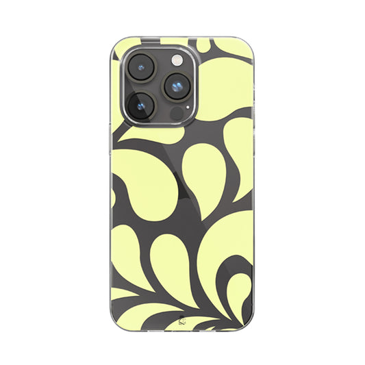 Swirl Pattern Clear Silcone Case