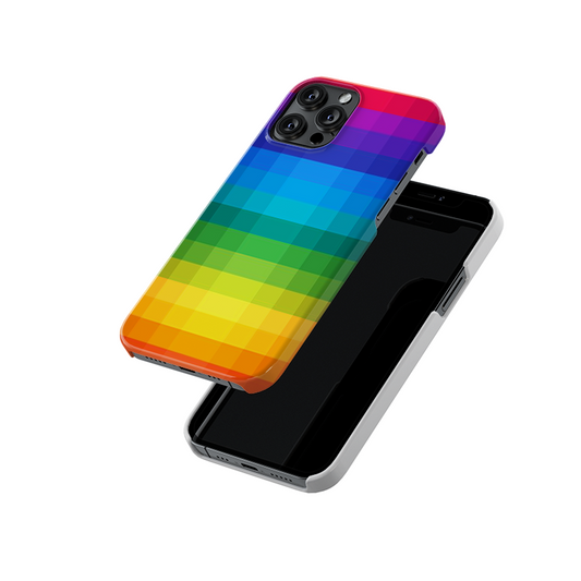 Rainbow Checkers Slim Hard Case