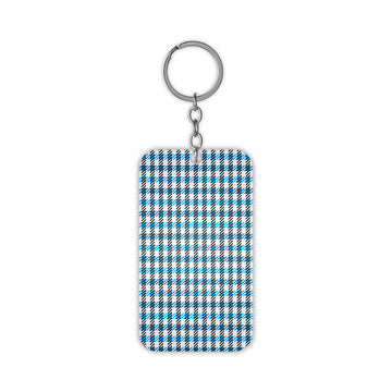 Checkered Pattern Keychain