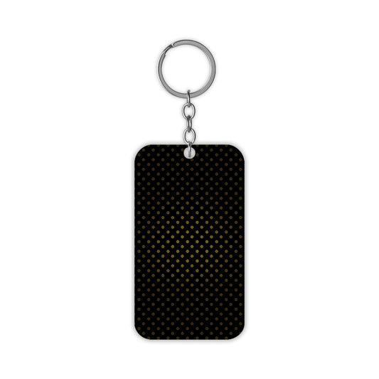 Black polka Dots Keychain