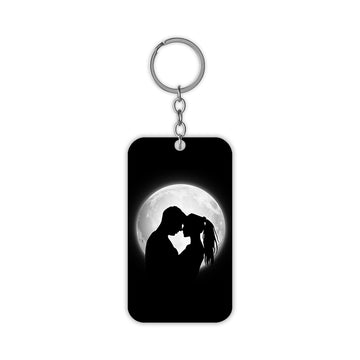 Couple and the Moon Keychain